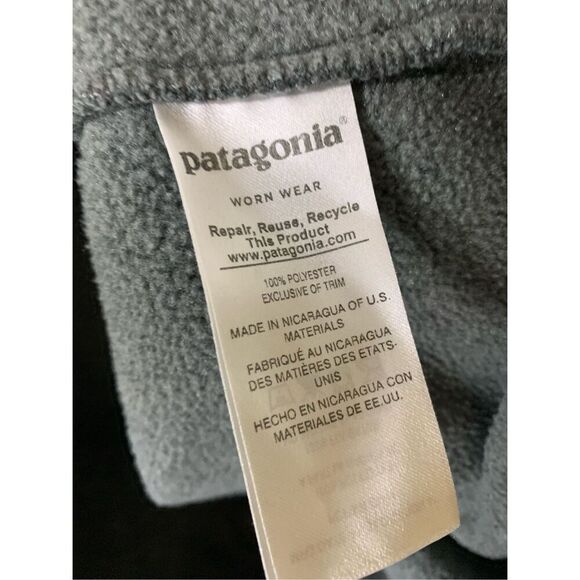 Patagonia Synchilla fleece pullover sweatshirt gray women's size small 25455 - Picture 4 of 6